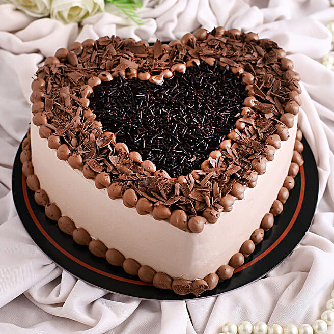 Heart Shaped Chocolate Cake